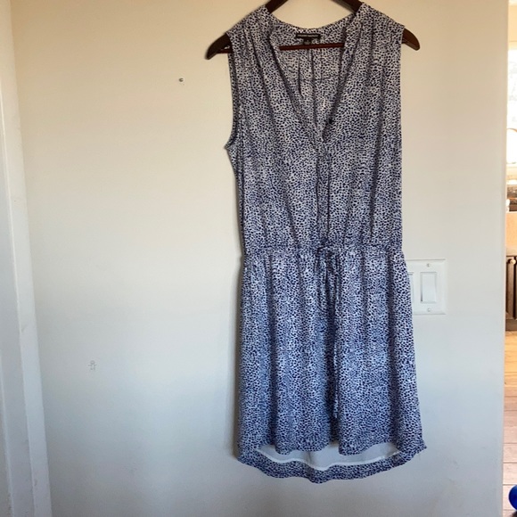Fun Navy print dress size 4 - Picture 1 of 3